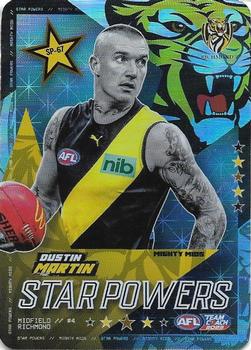 2023 AFL TeamCoach - Star Powers - Silver #SP-67 Dustin Martin Front